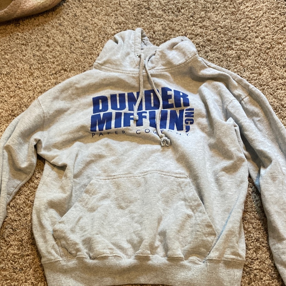 Gray Dunder Mifflin Hoodie